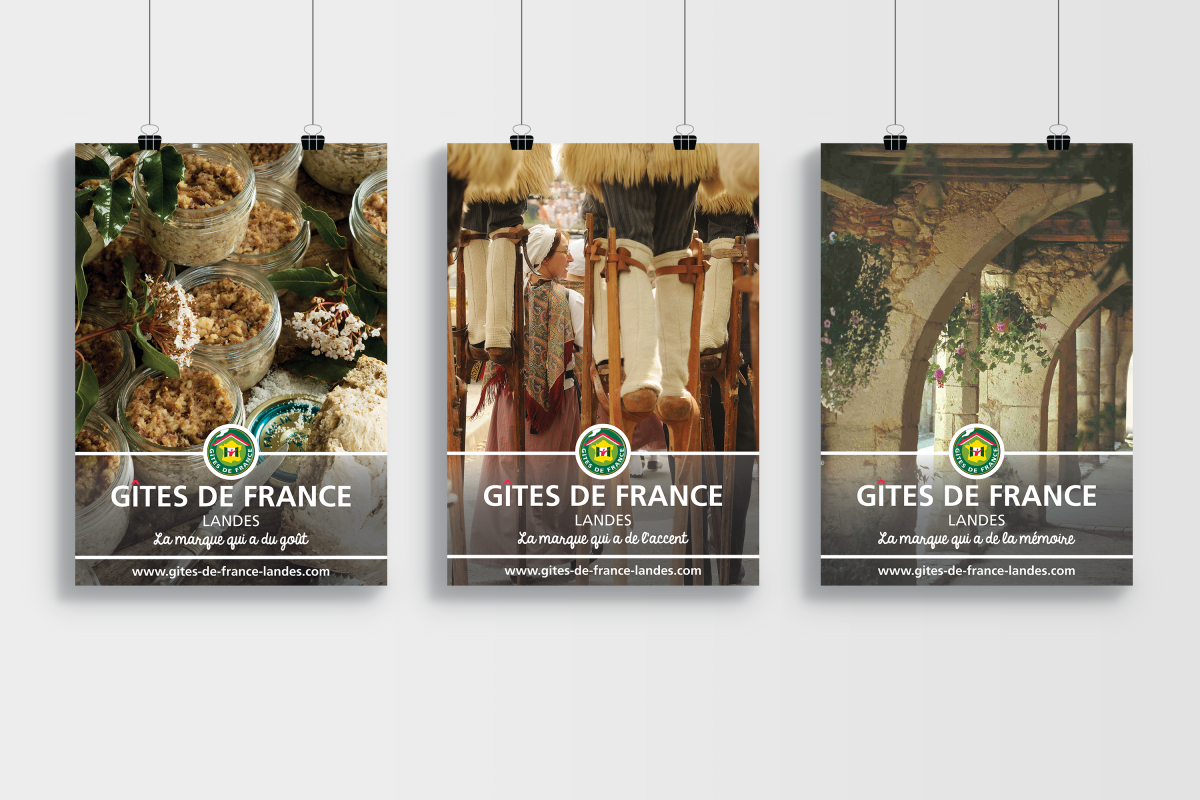 Affiches Gîte de France Landes
