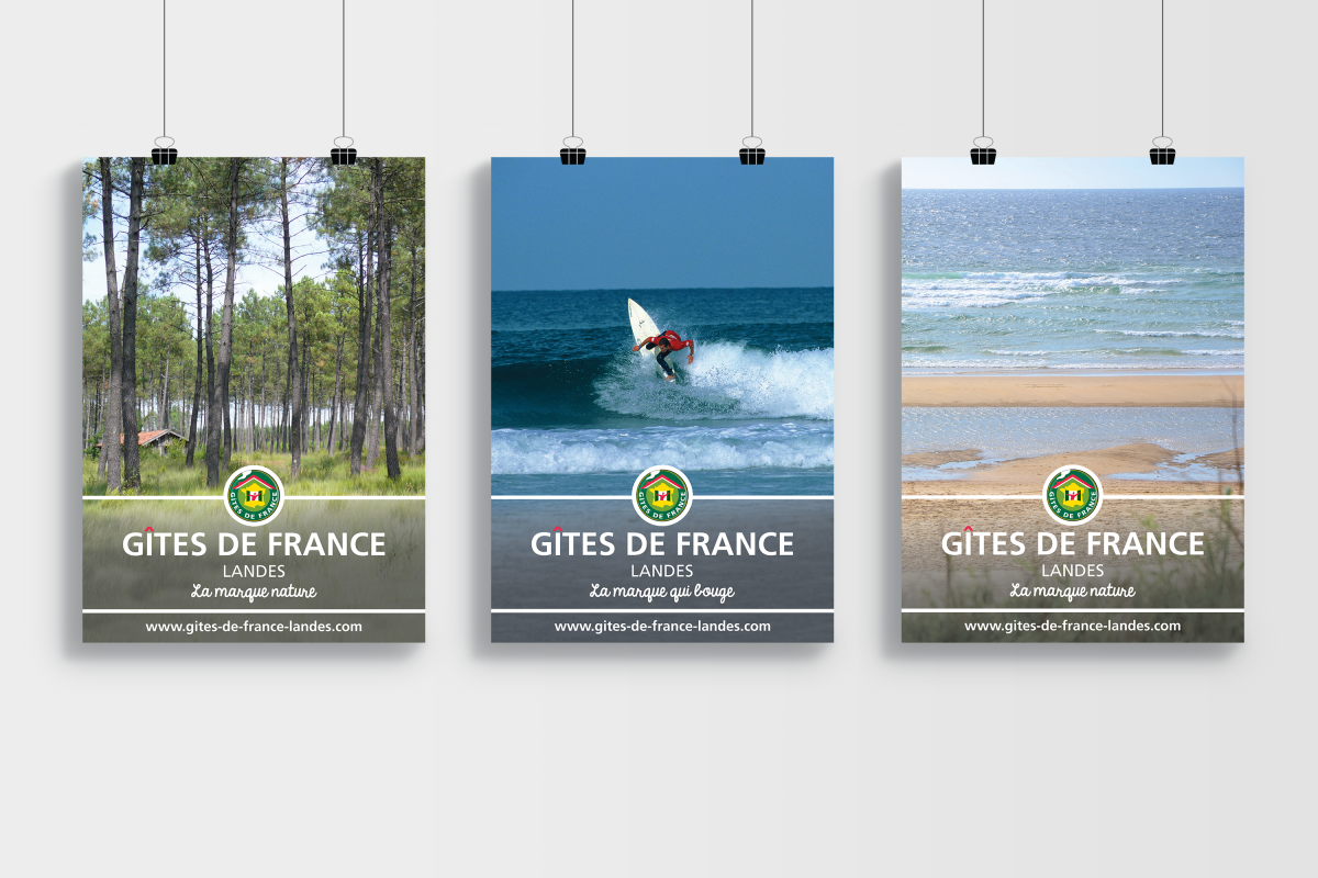 Affiches Gîte de France Landes